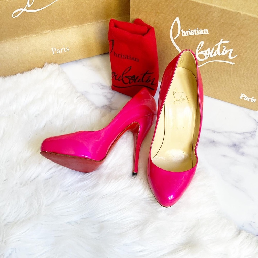 Hot Pink Patent Christian Louboutin